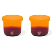 Silipint: Silicone 10oz Lidded Bowls: 2 Pack Sun Storm